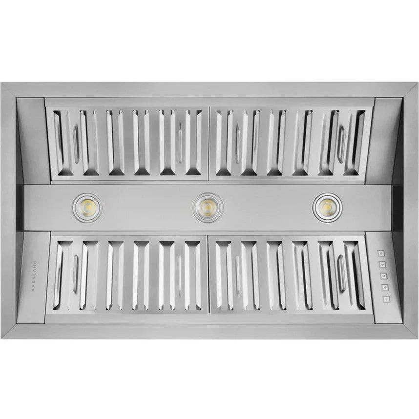 Hauslane 21 Deep 800 CFM Convertible Built-In Insert Range Hood in Stainless Steel -IN-R300SS-34