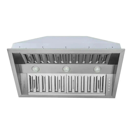 Hauslane 21 Deep 800 CFM Convertible Built-In Insert Range Hood in Stainless Steel -IN-R300SS-34