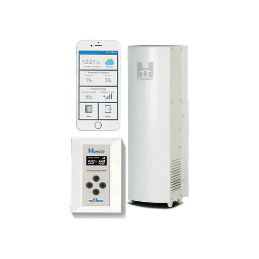 Humidex Automated Ventilation System with Wireless and Mobile App + Remote Control (HCS-AmHRc-Hdex)