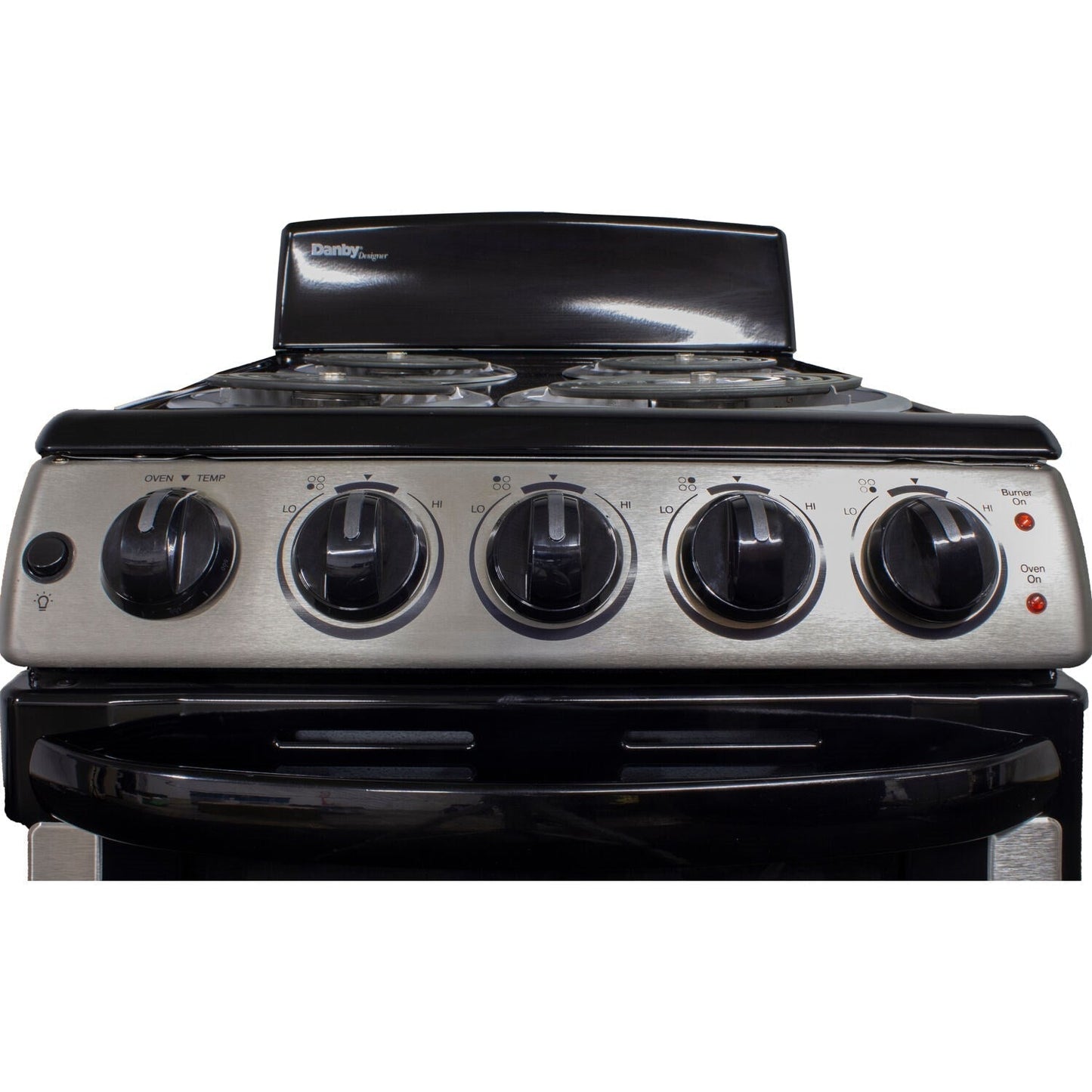 Danby - 20 inch Electric Range, Coil Elements, Glass Door Window, Push Turn Knobs - DER202BSS