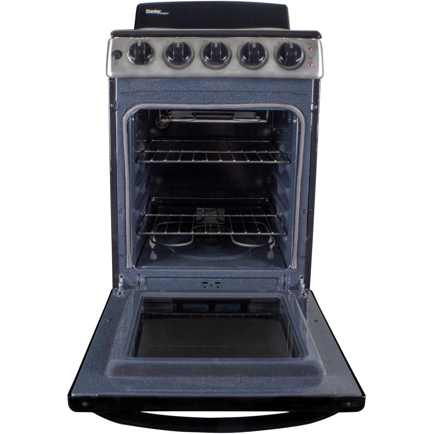 Danby - 20 inch Electric Range, Coil Elements, Glass Door Window, Push Turn Knobs - DER202BSS