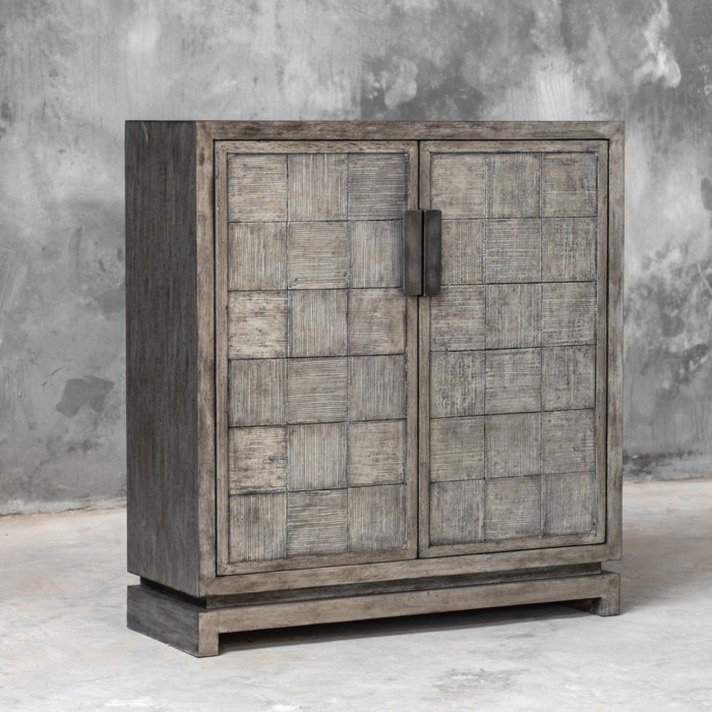 Uttermost Hamadi Distressed Gray 2 Door Cabinet 25444 - 25444