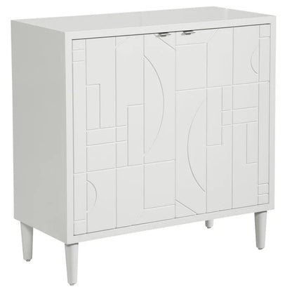 Uttermost Stockholm White 2 Door Cabinet 25105 -  25105