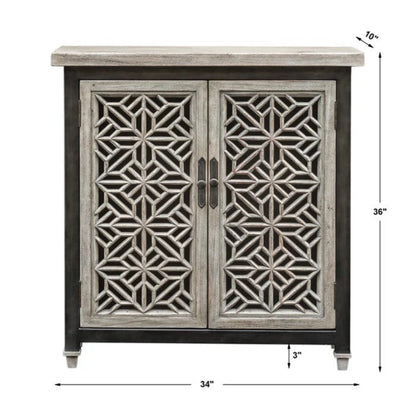 Uttermost Branwen Aged White Accent Cabinet 25772 - 25772