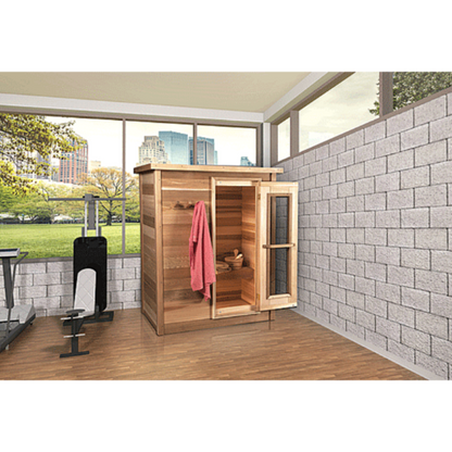 Dundalk LeisureCraft Knotty Cedar Indoor Cabin Sauna - LS462E