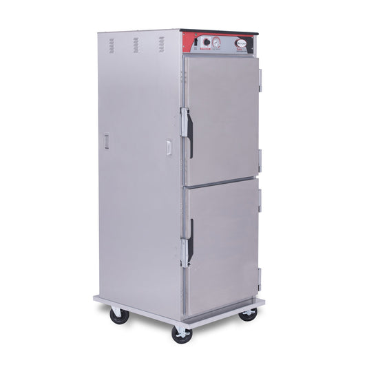 BevLes - HTSS60W94, BevLes Temper Select 3/4 Size Heated Holding Cabinet, Universal Width, 230V, in Silver - HTSS60W94