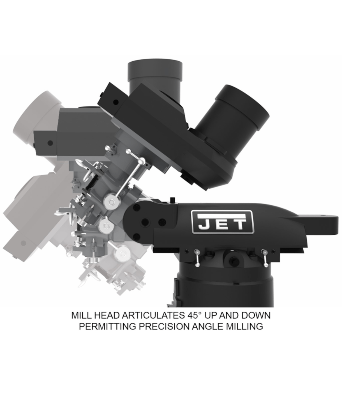 JET Elite EVS-949 Mill with 3-Axis ACU-RITE 303 (Knee) DRO and X-Axis JET Powerfeed - JT9-894345