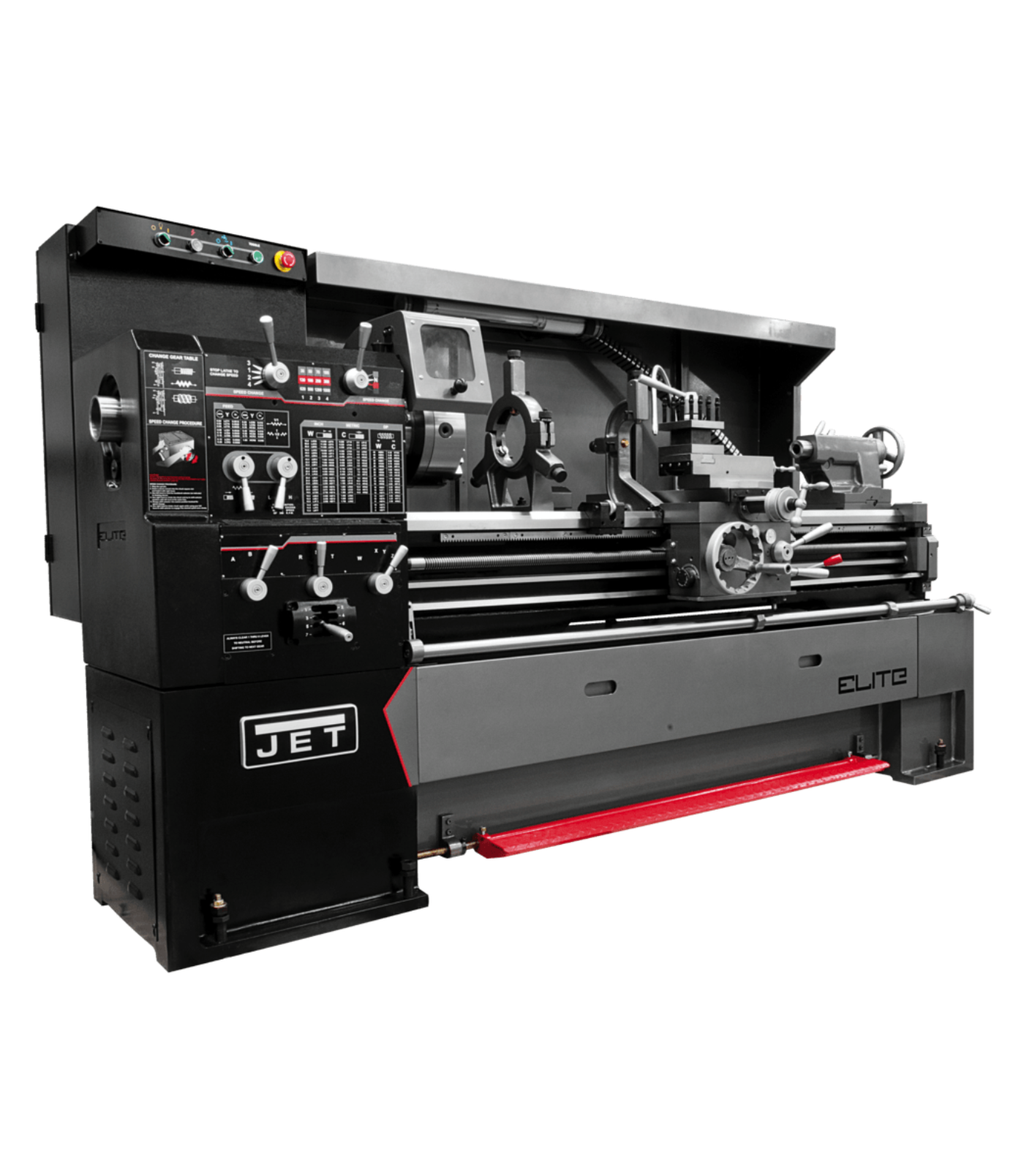 JET Elite EGH-1740, Elite 17x40 Large Spindle Bore Geared Head Lathe - JT9-892100