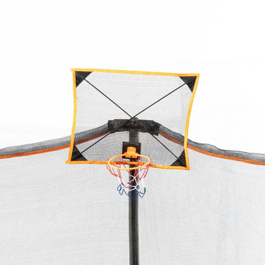 Jumpking 14' Round Combo with Powder Coated Legs & Mesh Hoop Model JK146PAPCFH