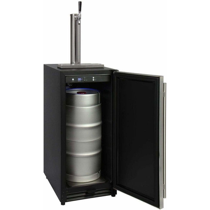 Kegco 15" Wide Built-in with Stainless Steel Door Kegerator VSK-15SSRN