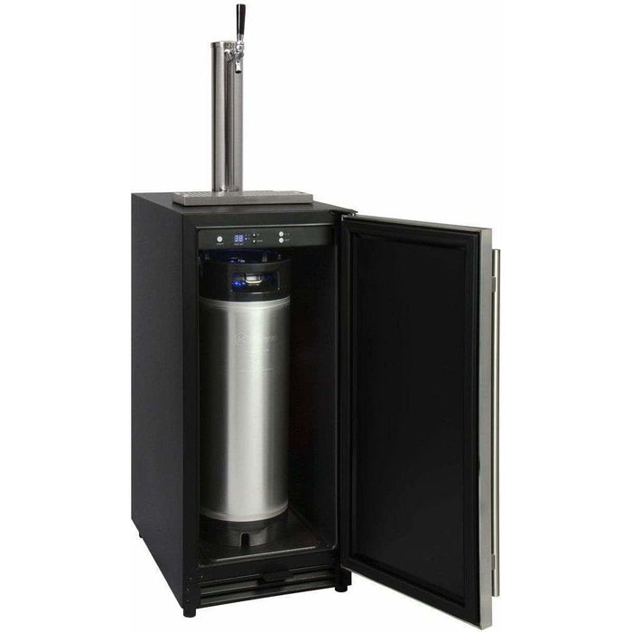 Kegco 15" Wide Built-in with Stainless Steel Door Kegerator VSK-15SSRN