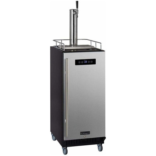 Kegco 15" Wide Kombucha Single Tap Stainless Steel Kegerator KOM15BSR