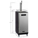 Kegco 15" Wide Kombucha Single Tap Stainless Steel Kegerator KOM15BSR