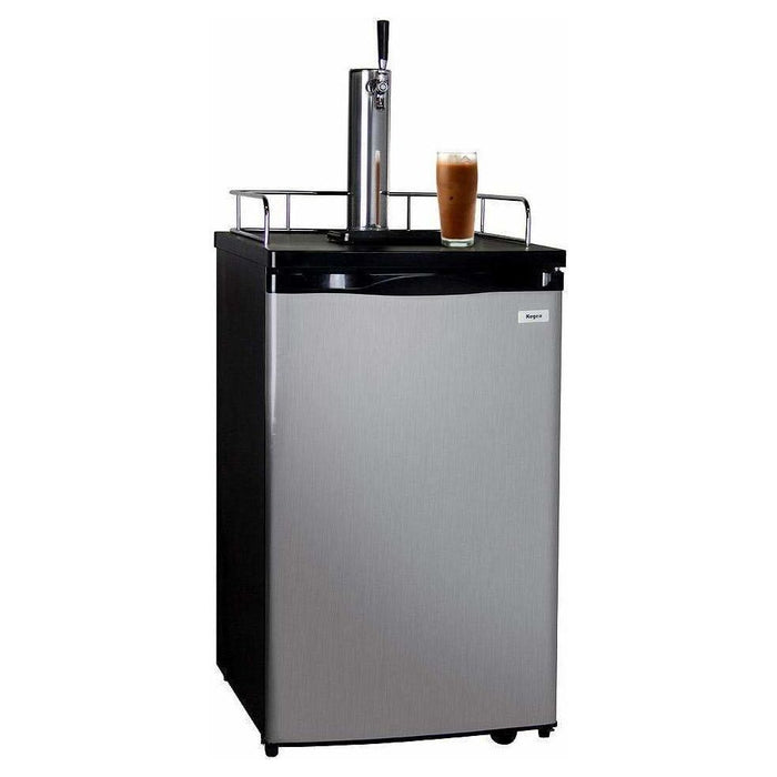 Kegco 20" Wide Cold Brew Coffee Single Tap Stainless Steel Single Tap Kegerator ICK19S-1