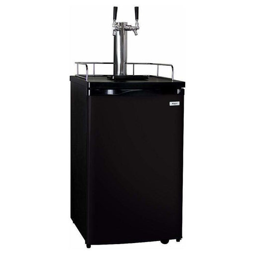 Kegco 20" Wide Dual Tap Black Home Brew Kegerator HBK199B-2