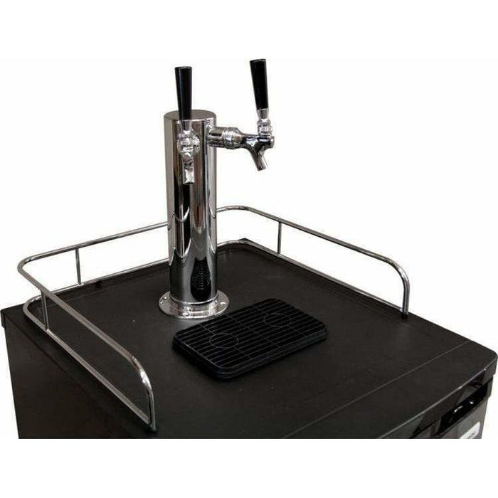 Kegco 20" Wide Dual Tap Black Home Brew Kegerator HBK199B-2