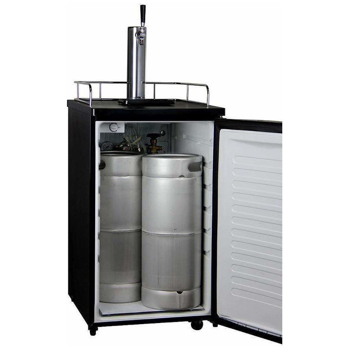 Kegco 20" Wide Kombucha Single Tap Black Kegerator KOM19B-1