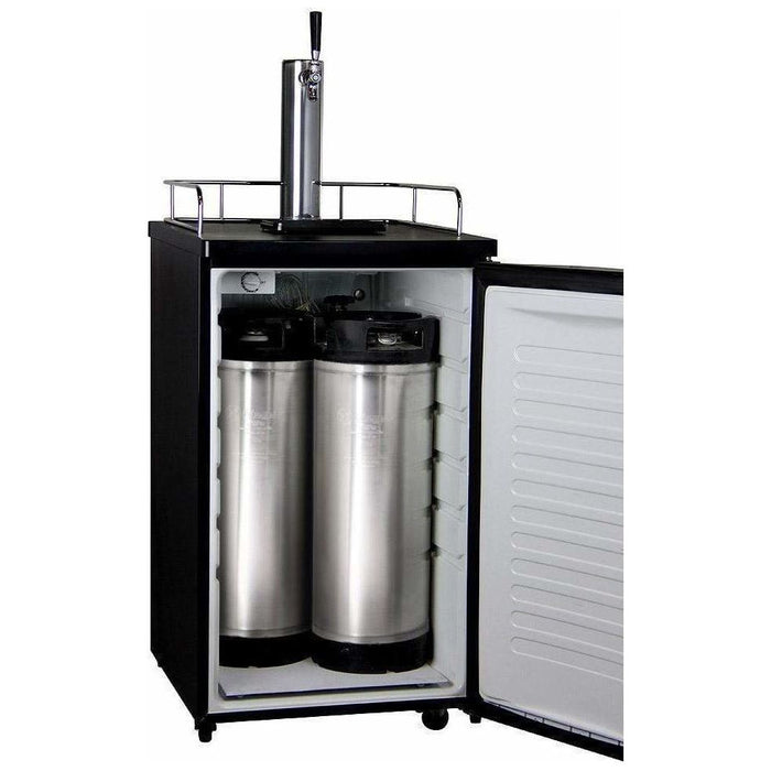 Kegco 20" Wide Single Tap Stainless Steel Home Brew Kegerator HBK199S-1