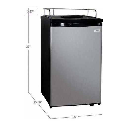 Kegco 20" Wide Stainless Steel Kegerator - Cabinet Only Kegerator MDK-199SS-01