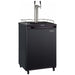 Kegco 24" Wide Cold Brew Coffee Dual Tap Black Kegerator ICZ163B-2