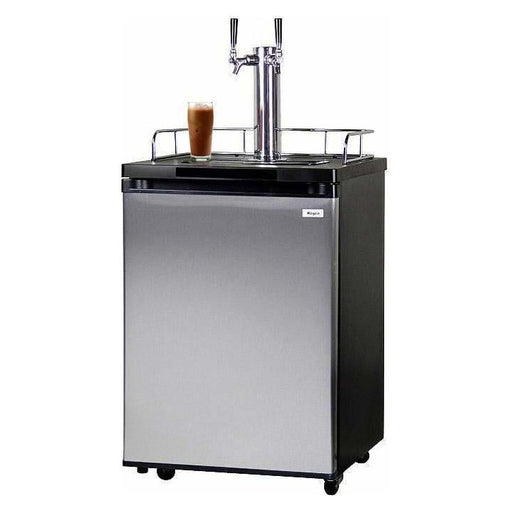 Kegco 24" Wide Cold Brew Coffee Dual Tap Stainless Steel Kegerator ICK20S-2