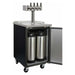 Kegco 24" Wide Cold Brew Coffee Four Tap Black Kegerator ICXCK-1B-4