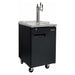 Kegco 24" Wide Cold Brew Coffee Triple Tap Black Kegerator ICXCK-1B-3