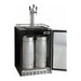 Kegco 24" Wide Cold Brew Coffee Triple Tap Stainless Steel Built-In Right Hinge Kegerator ICHK38BSU-3