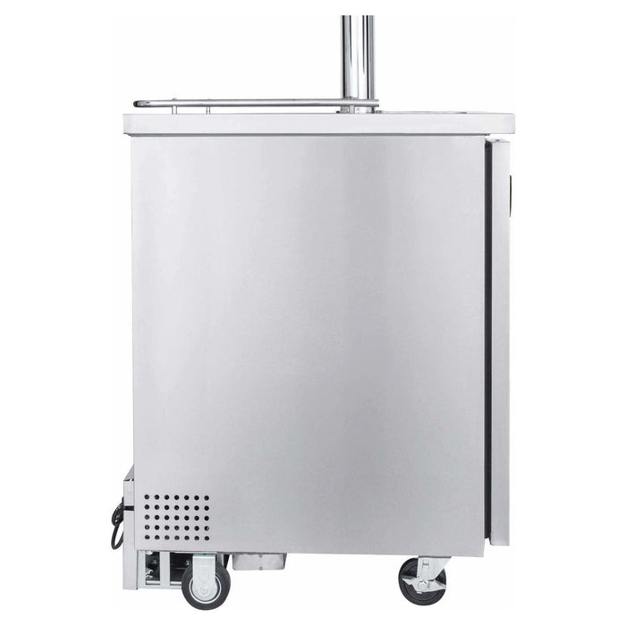 Kegco 24" Wide Dual Tap All Stainless Steel Kegerator XCK-1S-2