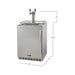 Kegco 24" Wide Dual Tap All Stainless Steel Outdoor Built-In Left Hinge with Kit Kegerator HK38SSU-L-2