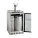 Kegco 24" Wide Dual Tap All Stainless Steel Outdoor Built-In Left Hinge with Kit Kegerator HK38SSU-L-2