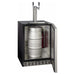 Kegco 24" Wide Dual Tap Stainless Steel Built-In Left Hinge ADA with Kit Kegerator HK48BSA-L-2