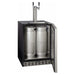 Kegco 24" Wide Dual Tap Stainless Steel Built-In Left Hinge ADA with Kit Kegerator HK48BSA-L-2