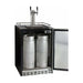 Kegco 24" Wide Dual Tap Stainless Steel Built-In Right Hinge with Kit Kegerator HK38BSU-2