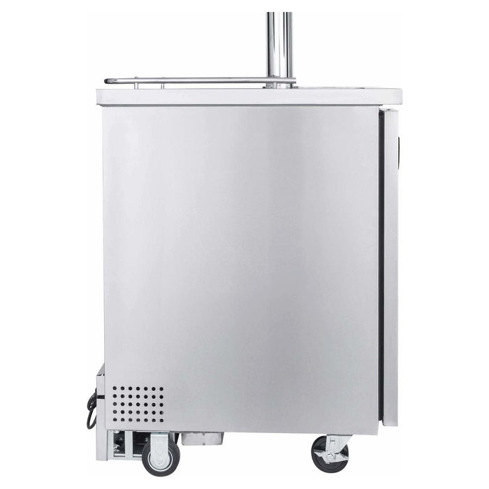 Kegco 24" Wide Dual Tap Stainless Steel Home Brew Kegerator HBK1XS-2