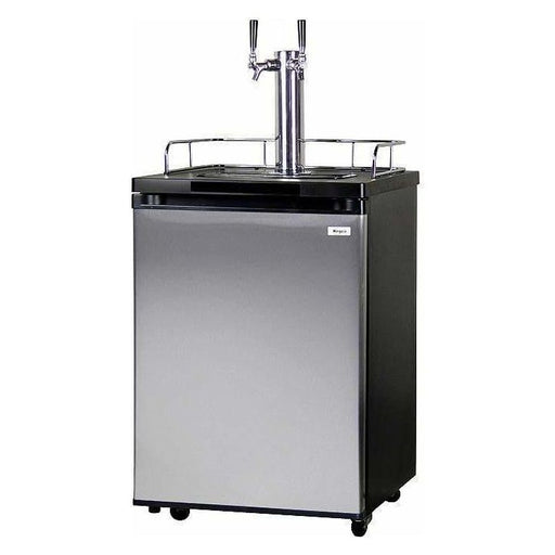 Kegco 24" Wide Dual Tap Stainless Steel Kegerator K209SS-2