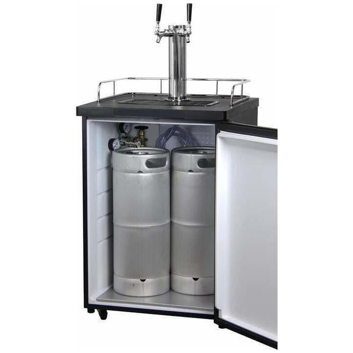 Kegco 24" Wide Dual Tap Stainless Steel Kegerator K209SS-2