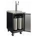 Kegco 24" Wide Kombucha Dual Tap Black Kegerator KOMC1B-2