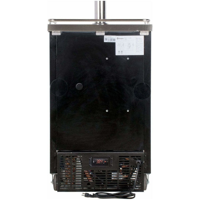 Kegco 24" Wide Kombucha Dual Tap Black Kegerator KOMC1B-2