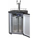 Kegco 24" Wide Kombucha Dual Tap Black Stainless Steel Kegerator KOM30X-2