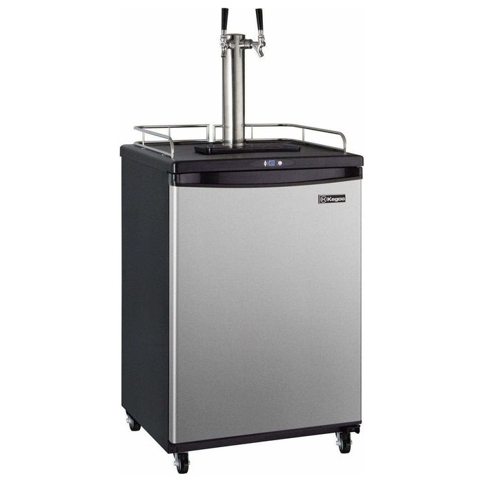 Kegco 24" Wide Kombucha Dual Tap Stainless Steel Kegerator KOM163S-2