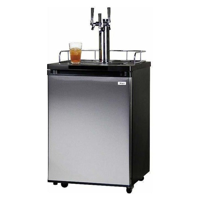 Kegco 24" Wide Kombucha Triple Tap Stainless Steel Kegerator KOM20S-3