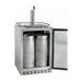 Kegco 24" Wide Single All Stainless Steel Outdoor Built-In Left Hinge with Kit  Kegerator HK38SSU-L-1