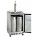 Kegco 24" Wide Single Tap All Stainless Steel Outdoor Right Hinge with Kit Kegerator HK38SSC-1