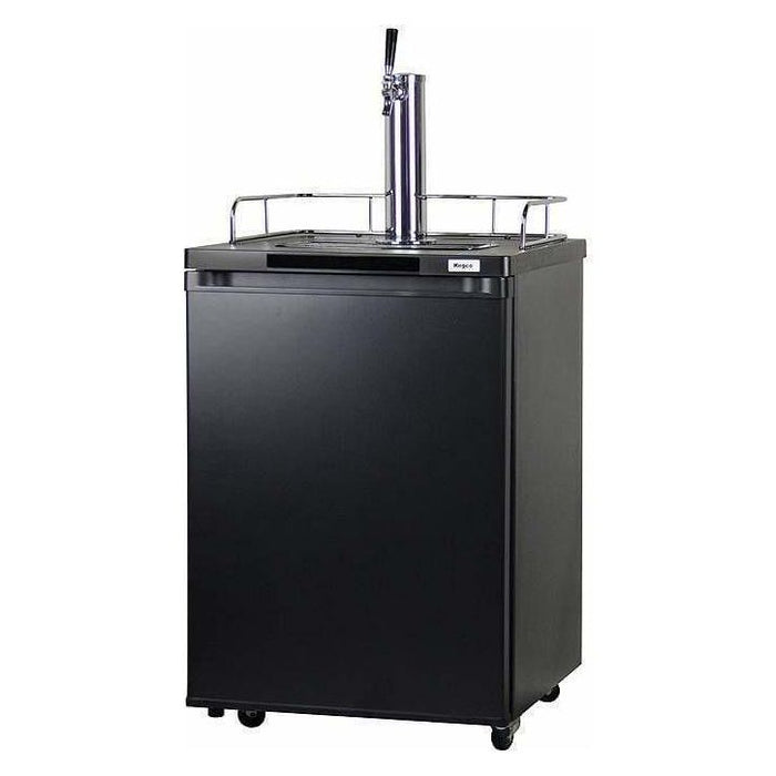 Kegco 24" Wide Single Tap Black Home Brew Kegerator HBK209B-1