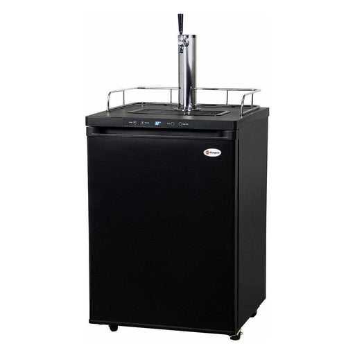 Kegco 24" Wide Single Tap Black Home Brew Kegerator HBK309B-1