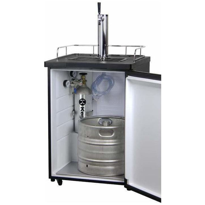 Kegco 24" Wide Single Tap Black Kegerator K209B-1NK