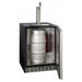 Kegco 24" Wide Single Tap Stainless Steel Built-In Left Hinge ADA with Kit Kegerator HK48BSA-L-1