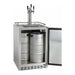 Kegco 24" Wide Triple Tap All Stainless Steel Outdoor Built-In Digital Left Hinge with Kit Kegerator HK38SSU-L-3