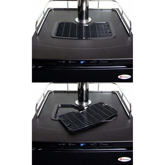 Kegco 24" Wide Triple Tap Black Digital Kegerator K309B-3